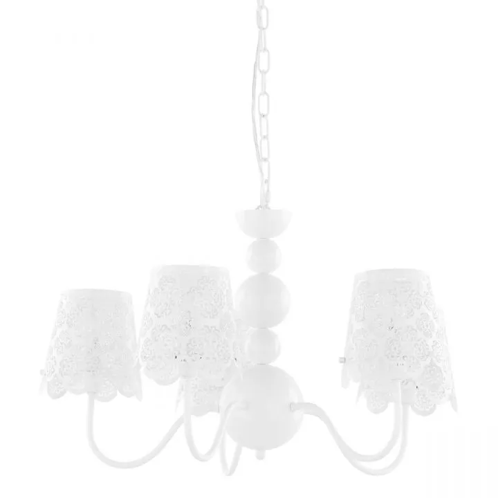 Arianna, nowoczesna lampa wisząca, biała, E14, V2473B-5 WH